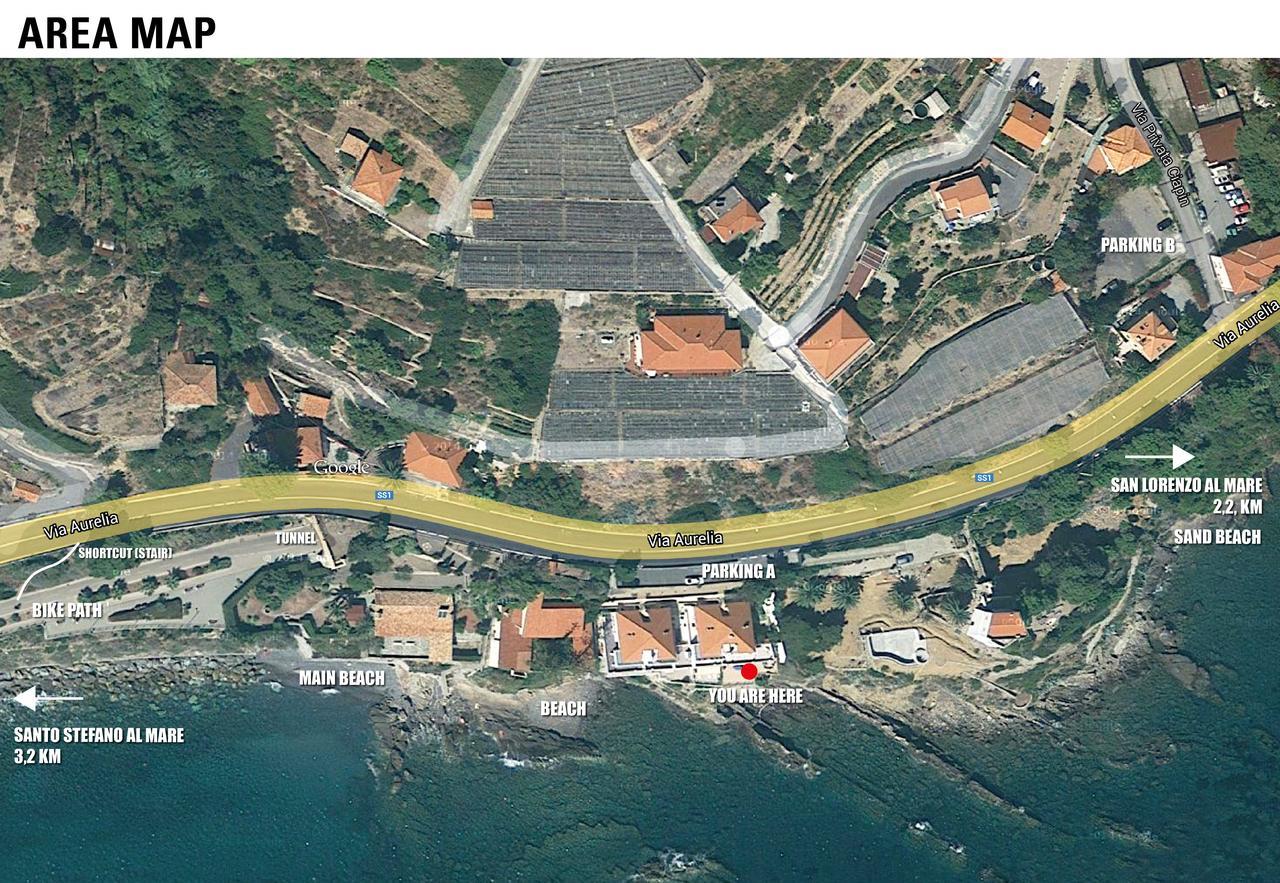 Seaside Holiday Apartment - Unique Location Cipressa 외부 사진
